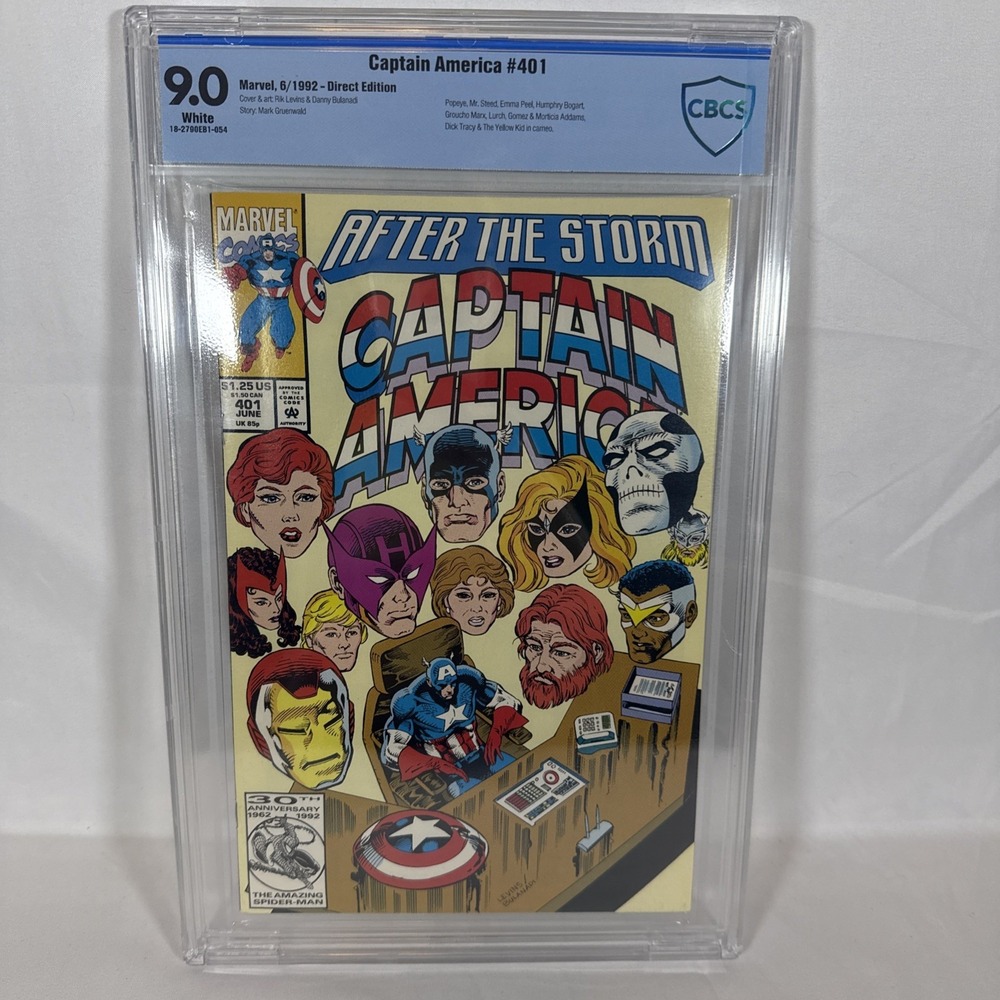 Captain America #401 Vol. 1 1992 Marvel Comics 9.0 Grade Comic Book